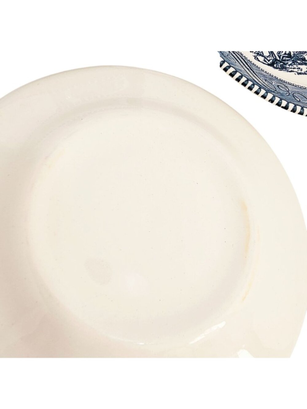 5 Currier Ives Blue Harvest Dessert Plates 5.75" Royal USA transferware ironston - Picture 7 of 7
